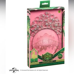 Wicked Glinda Bubble Silver Tiara and Star Wand Set